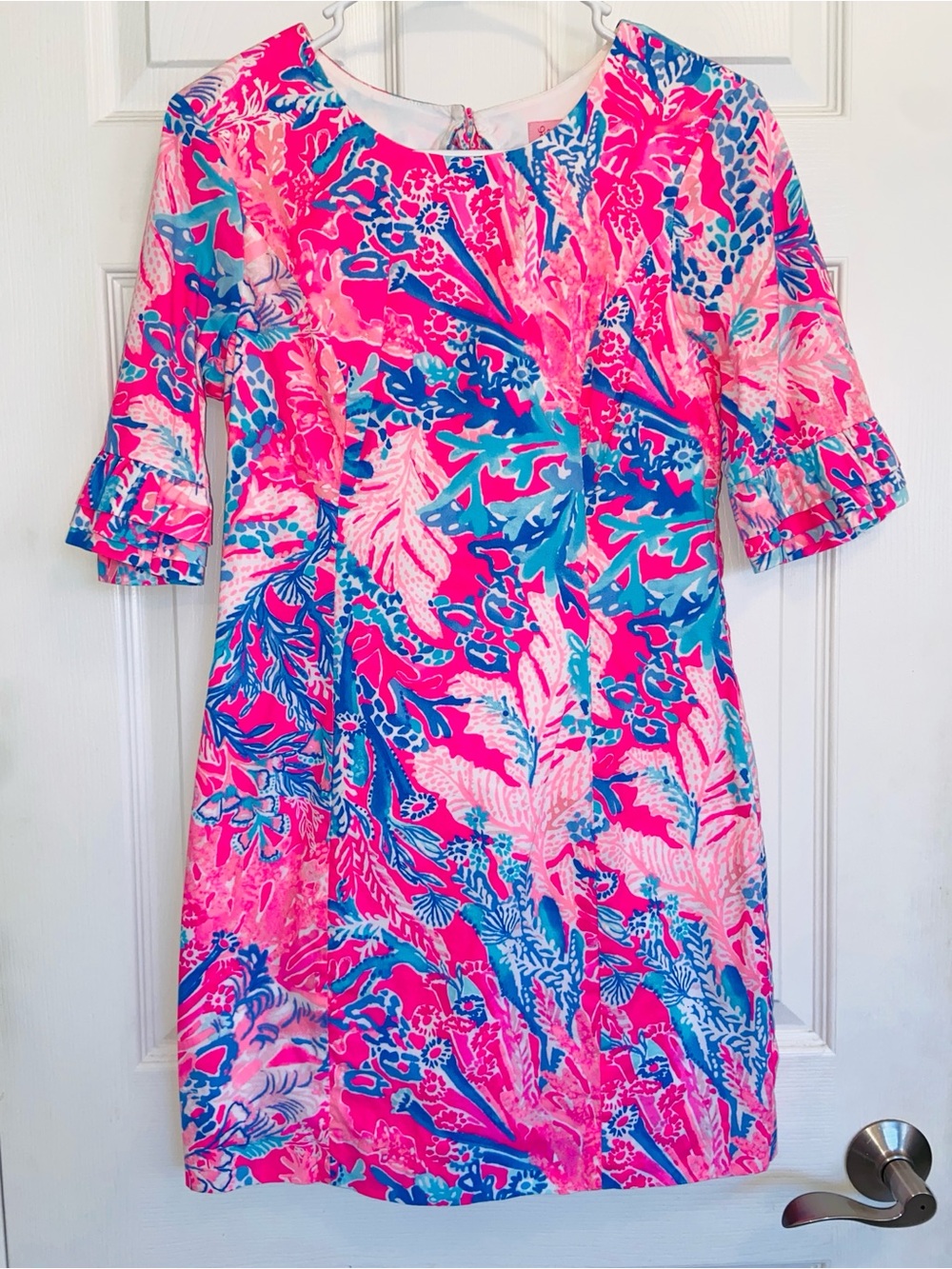 Lilly Pulitzer Fiesta Stretch Dress in Light Pascha Pink Aquadesiac